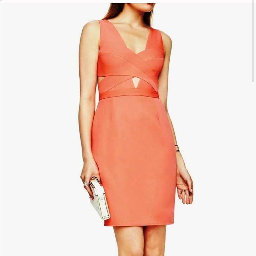 Salmon BCBG Cutout Dress